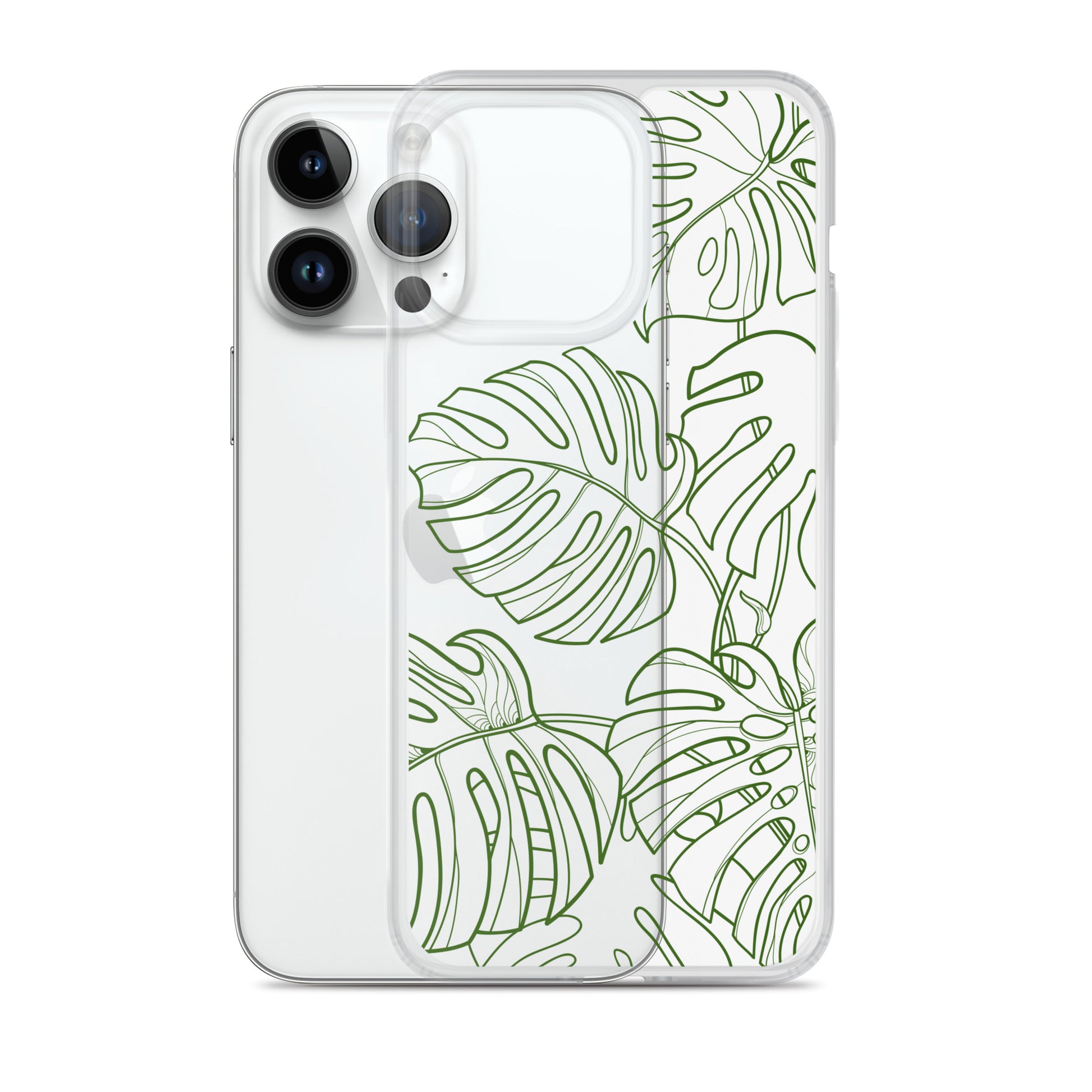 Green Monstera Clear Case for iPhone®