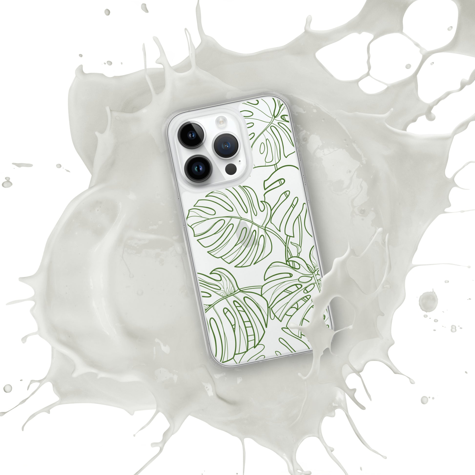 Green Monstera Clear Case for iPhone®