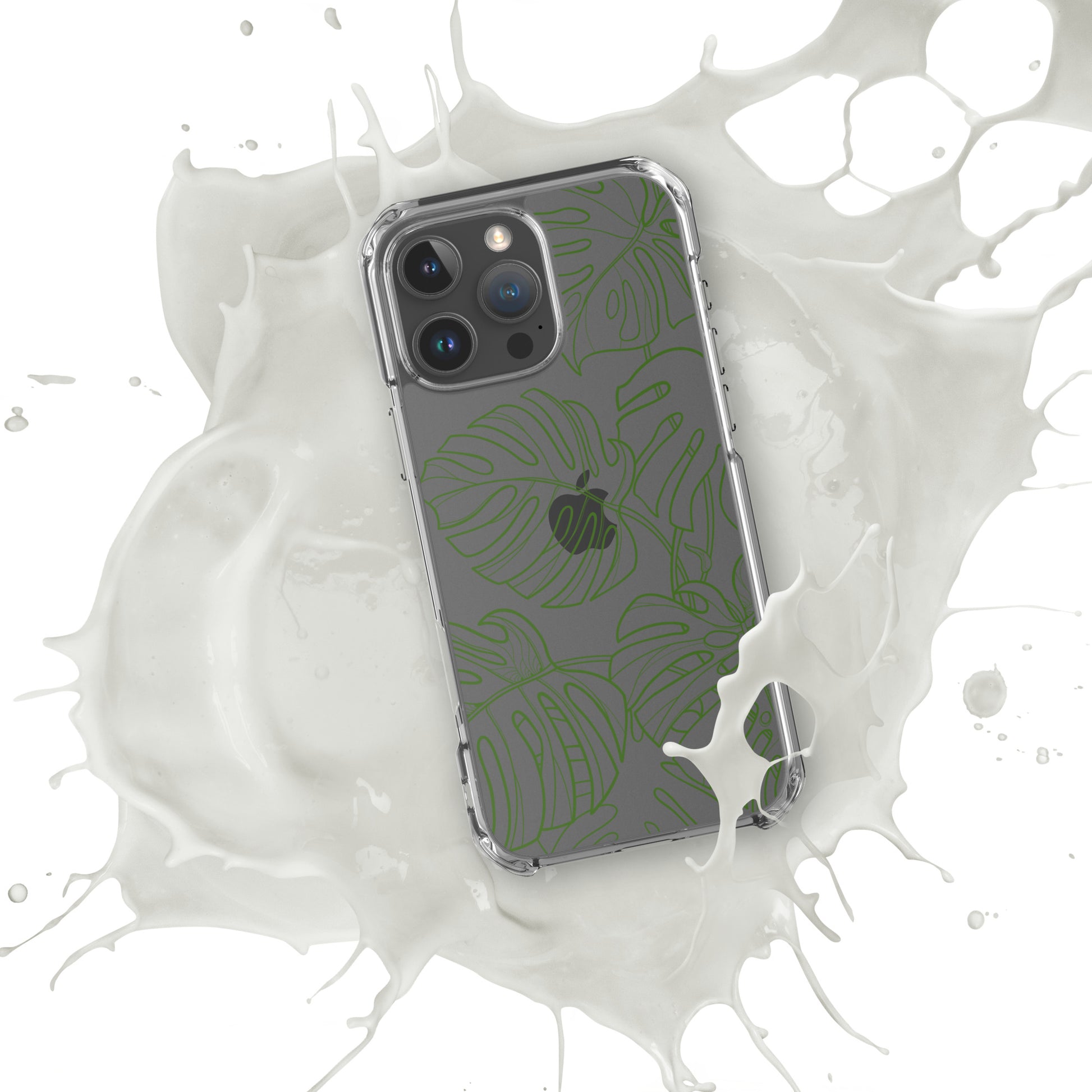 Green Monstera Clear Case for iPhone®