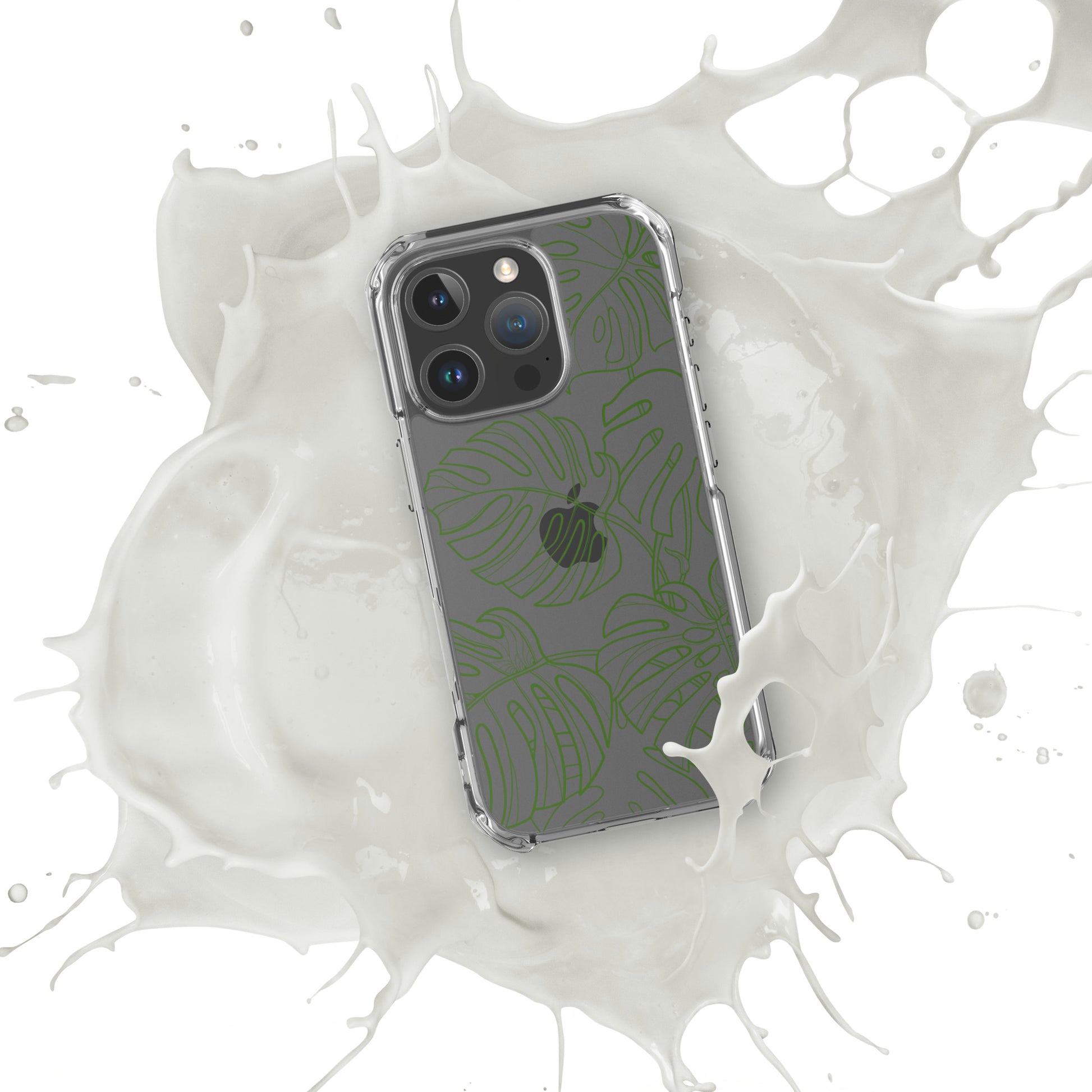 Green Monstera Clear Case for iPhone®