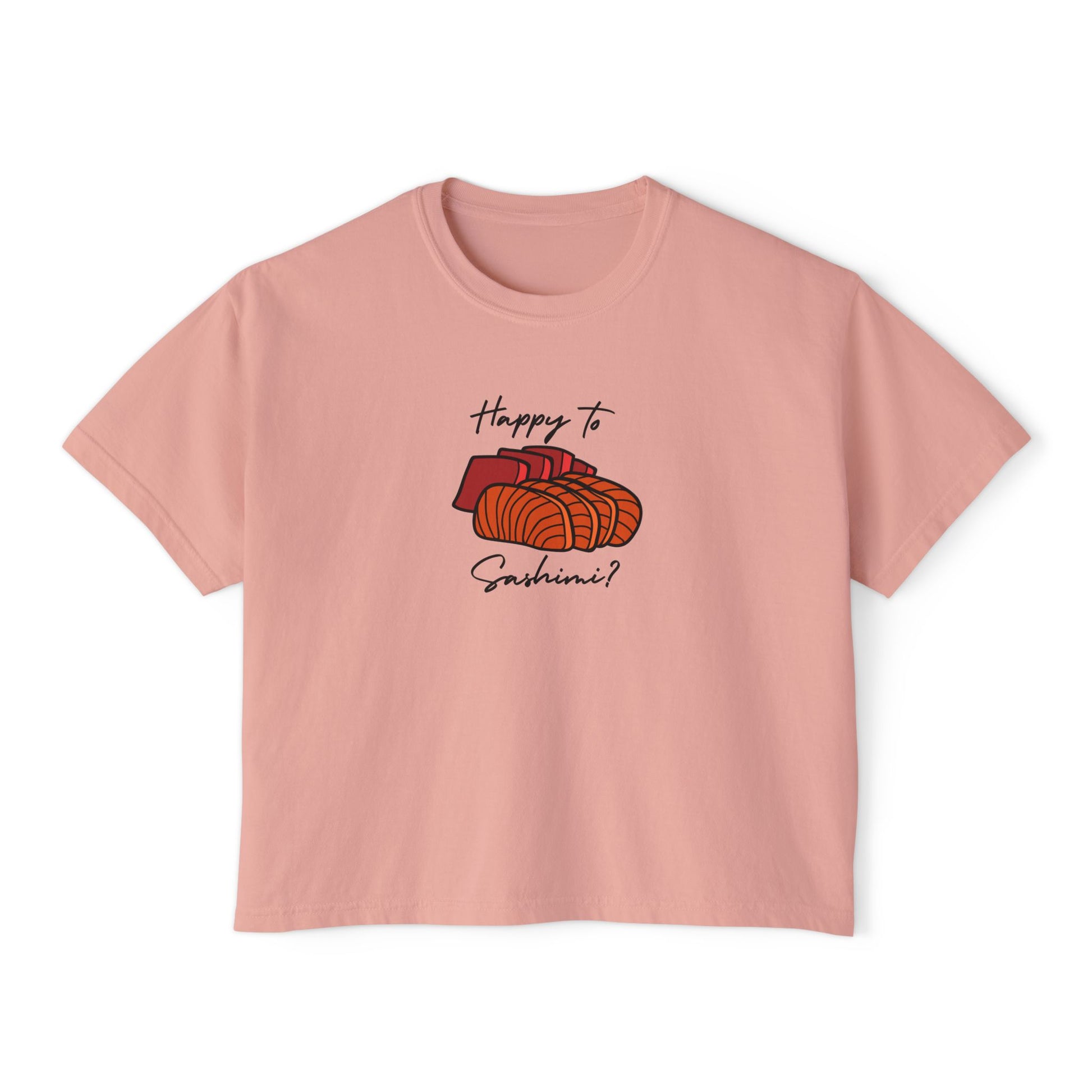 Happy to Sashimi Boxy Tee-T-Shirt-Bits of Aloha