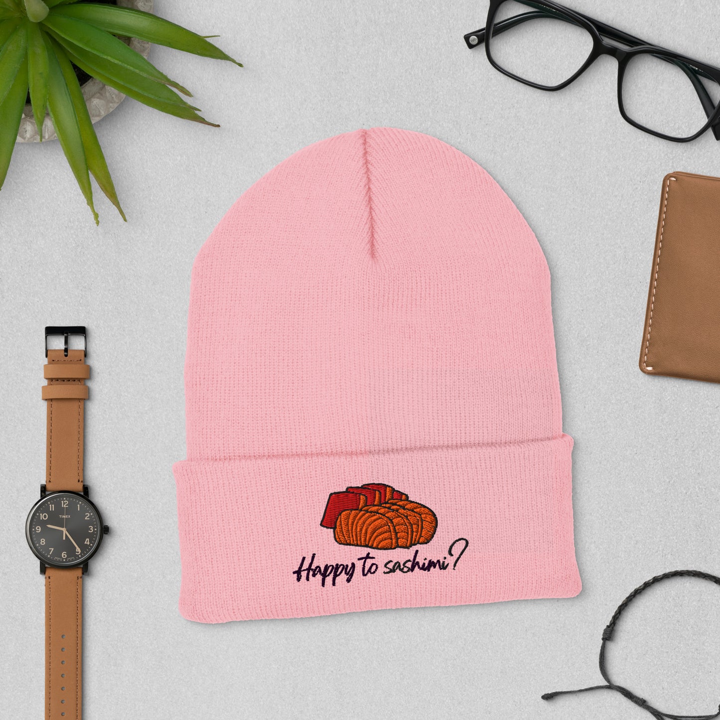 Happy to Sashimi? Cuffed Beanie-Hat-Bits of Aloha