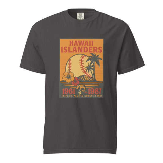 Hawaii Islanders Inspired Premium Baseball Tee – Triple-A Graphic T-Shirt-T-Shirt-Bits of Aloha