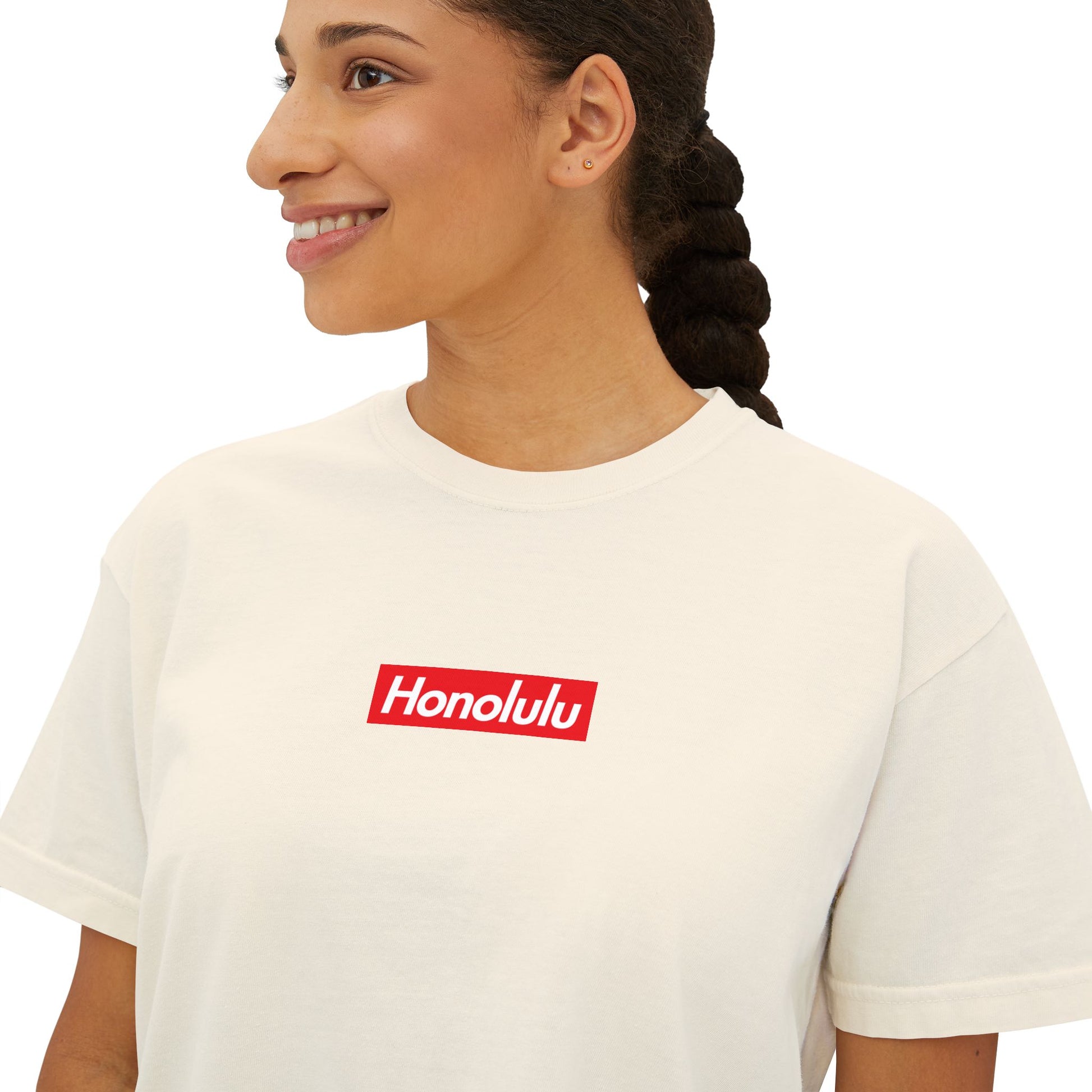 Honolulu Boxy Tee-T-Shirt-Bits of Aloha