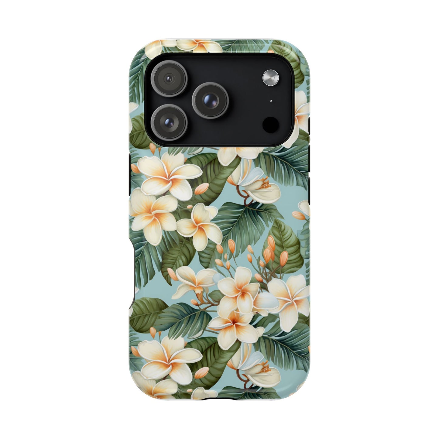 iPhone 17 MagSafe® Colorful Plumeria Case with Embedded Magnets for Accessories