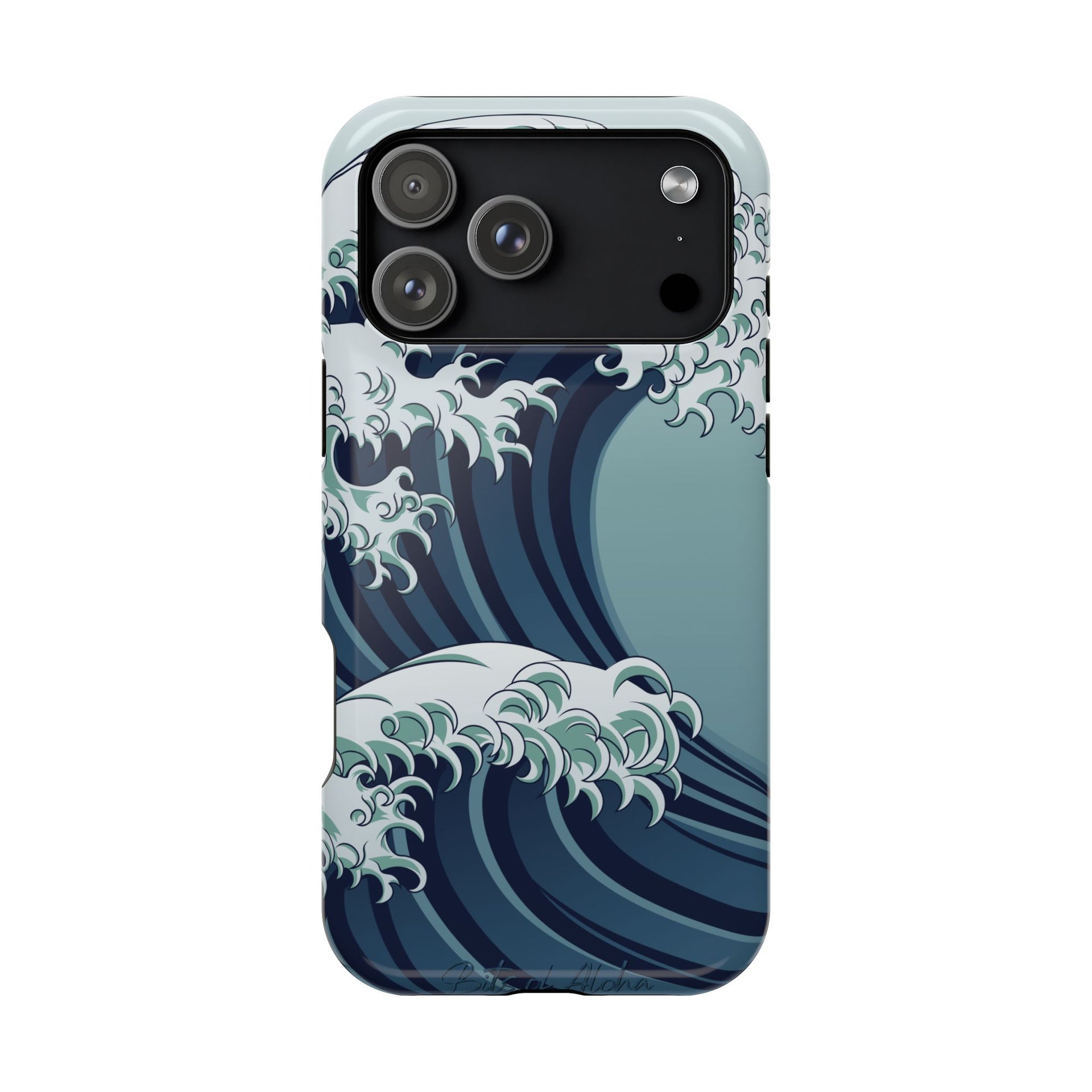 iPhone 17 MagSafe® Great Wave Case with Embedded Magnets for Accessori –  Bits of Aloha