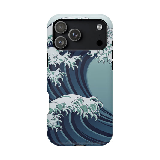 iPhone 17 MagSafe® Great Wave Case with Embedded Magnets for Accessories