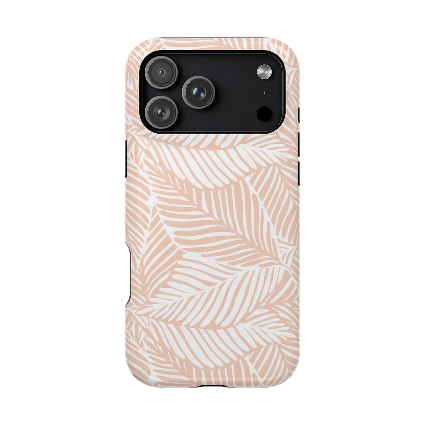 iPhone 17 MagSafe® Leafy Peach Case with Embedded Magnets for Accessories