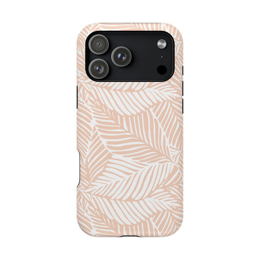 iPhone 17 MagSafe® Leafy Peach Case with Embedded Magnets for Accessories