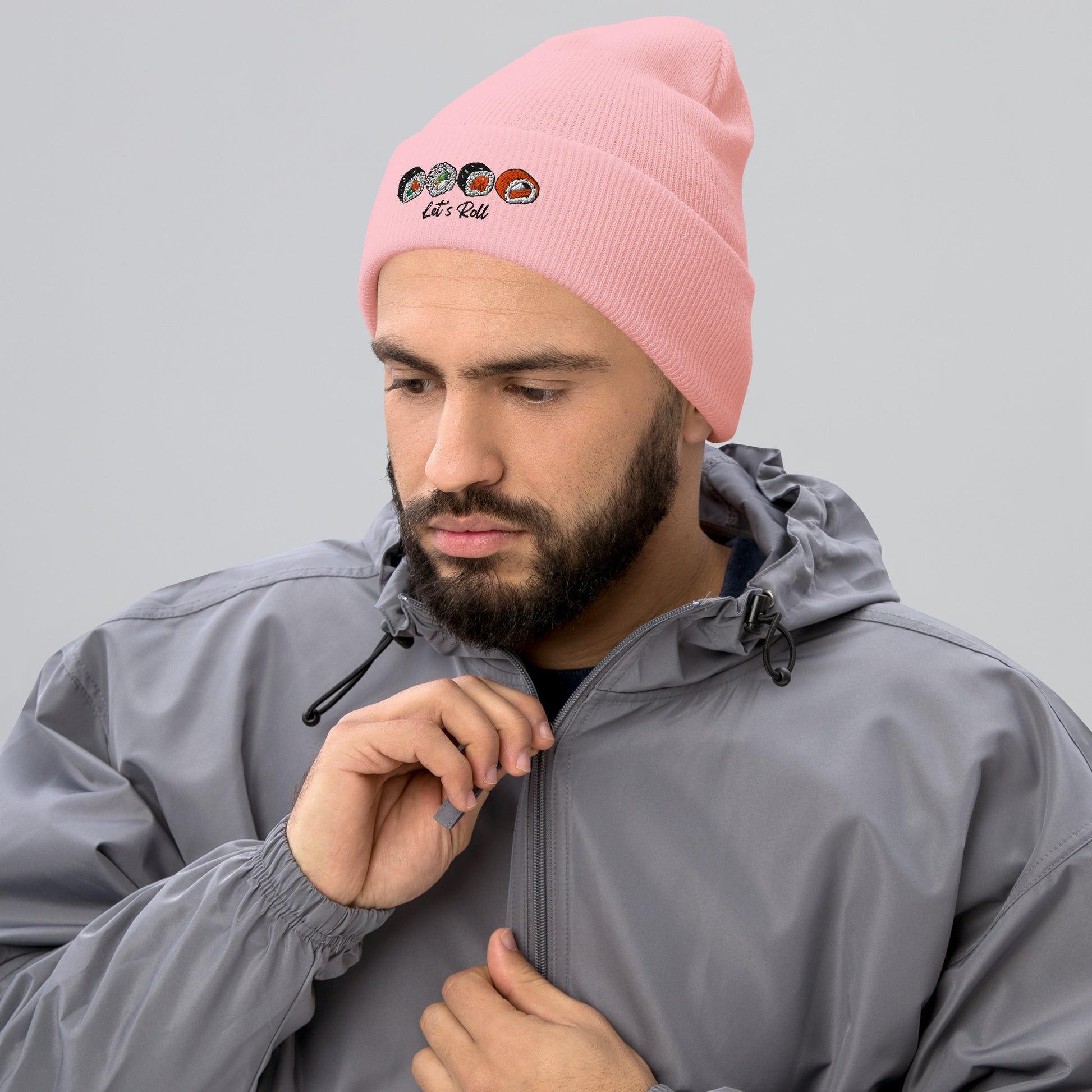 Let's Roll Sushi Lovers Cuffed Beanie-Hat-Bits of Aloha