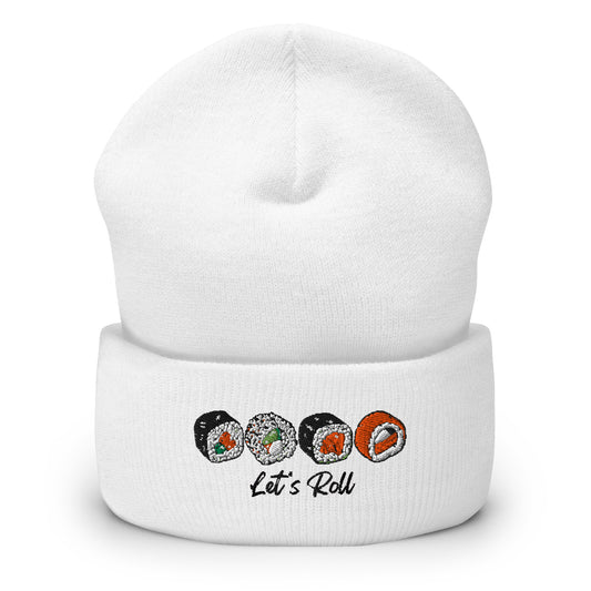 Let's Roll Sushi Lovers Cuffed Beanie-Hat-Bits of Aloha