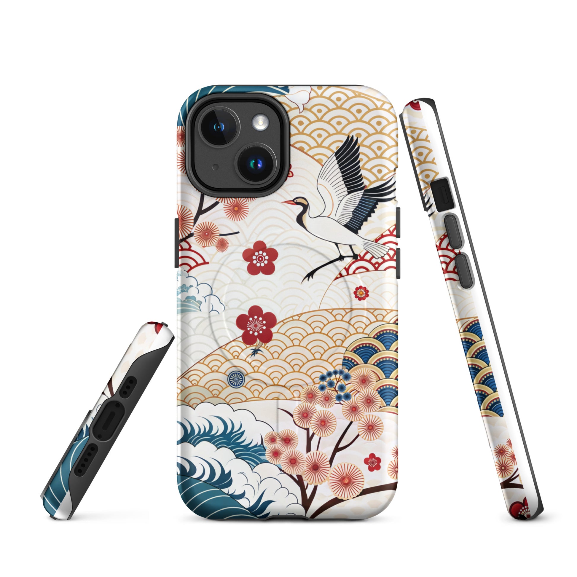 Japan Cranescape MagSafe® Tough Case for iPhone 14-16-Bits of Aloha