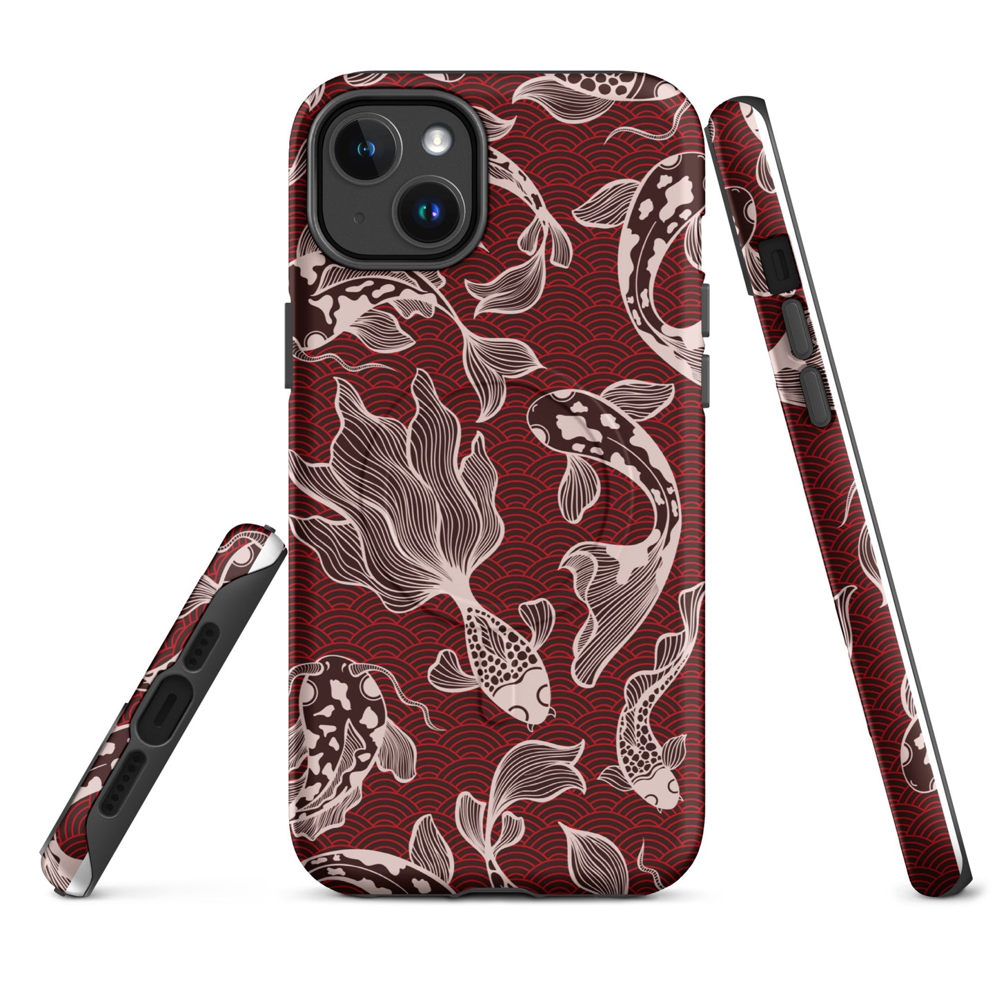 Red Koi MagSafe® Tough Case for iPhone 14-16-Bits of Aloha