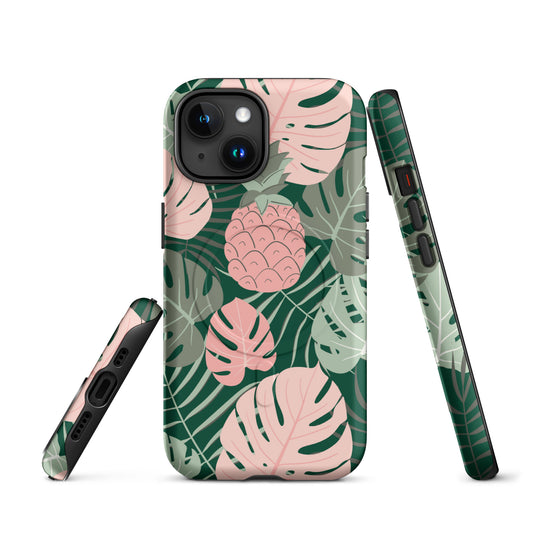 Tropical Foliage MagSafe® Tough Case for iPhone 14-16-Phone Case-Bits of Aloha
