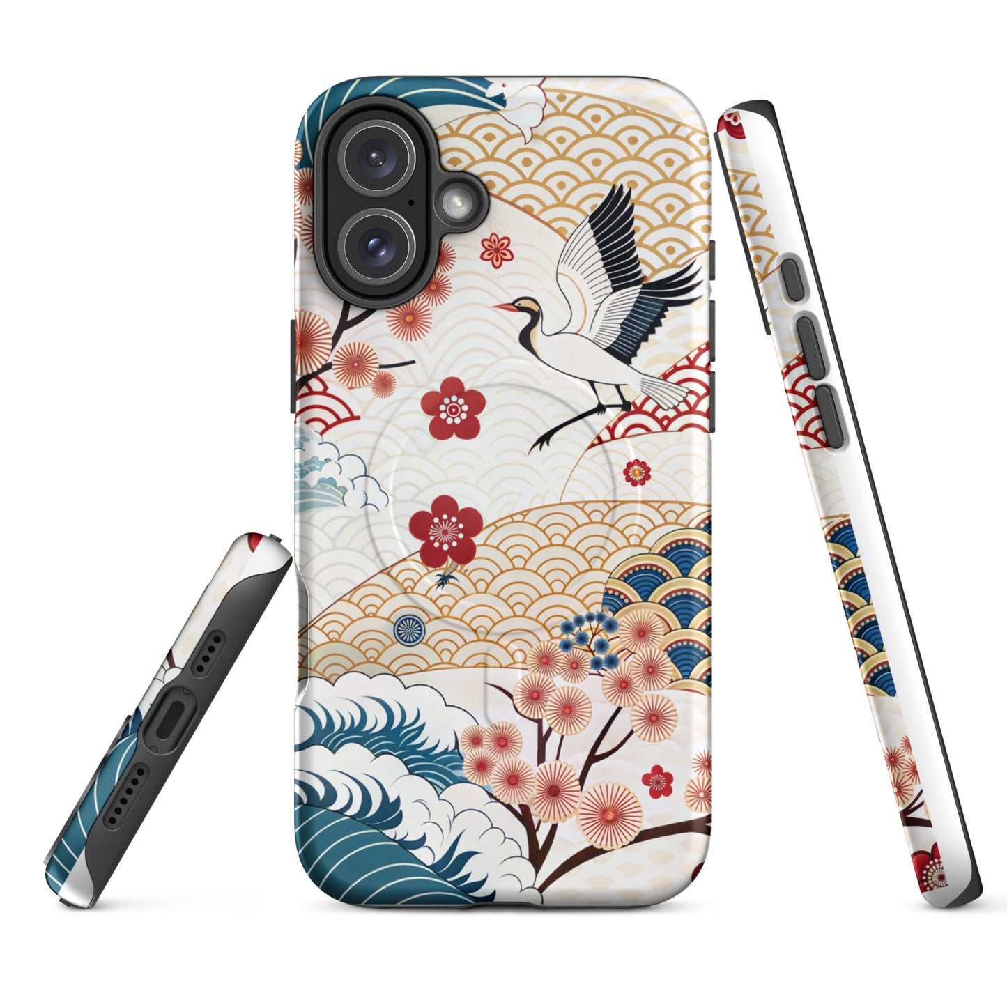 Japan Cranescape MagSafe® Tough Case for iPhone 14-16-Bits of Aloha