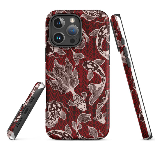Red Koi MagSafe® Tough Case for iPhone 14-16-Bits of Aloha