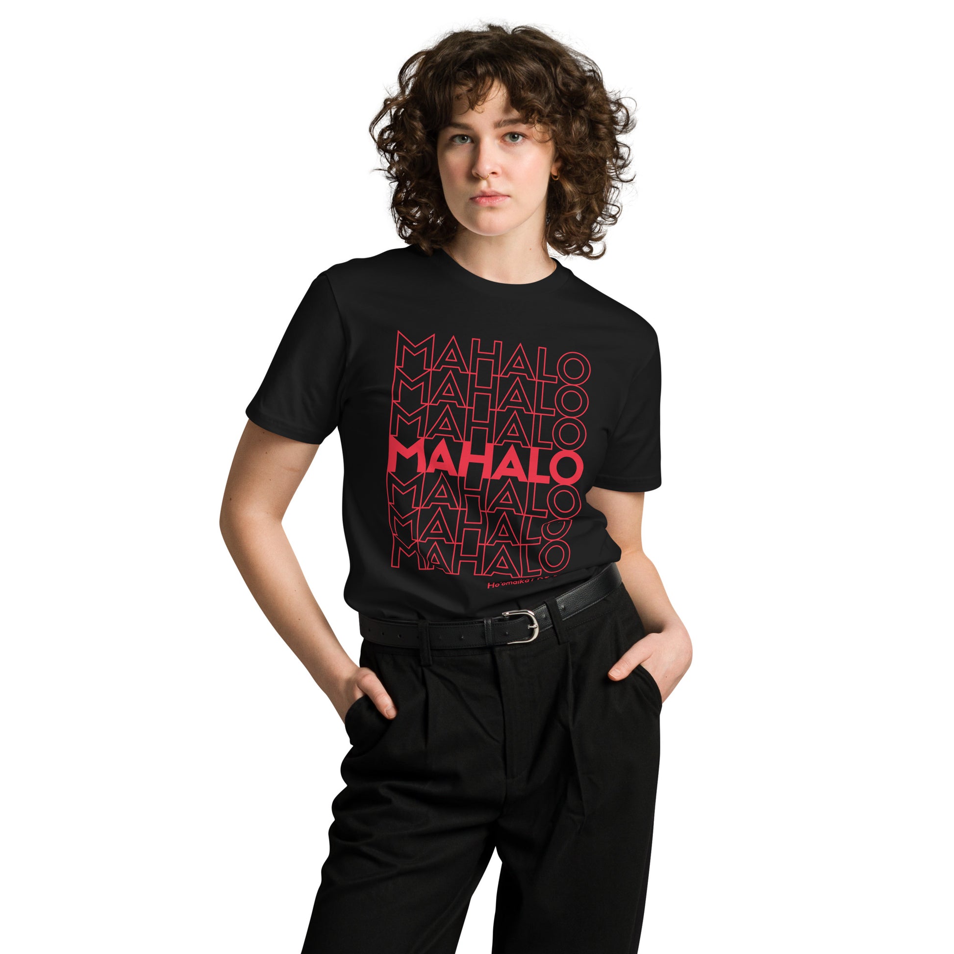 Mahalo Thank You Premium Tee-T-Shirt-Bits of Aloha