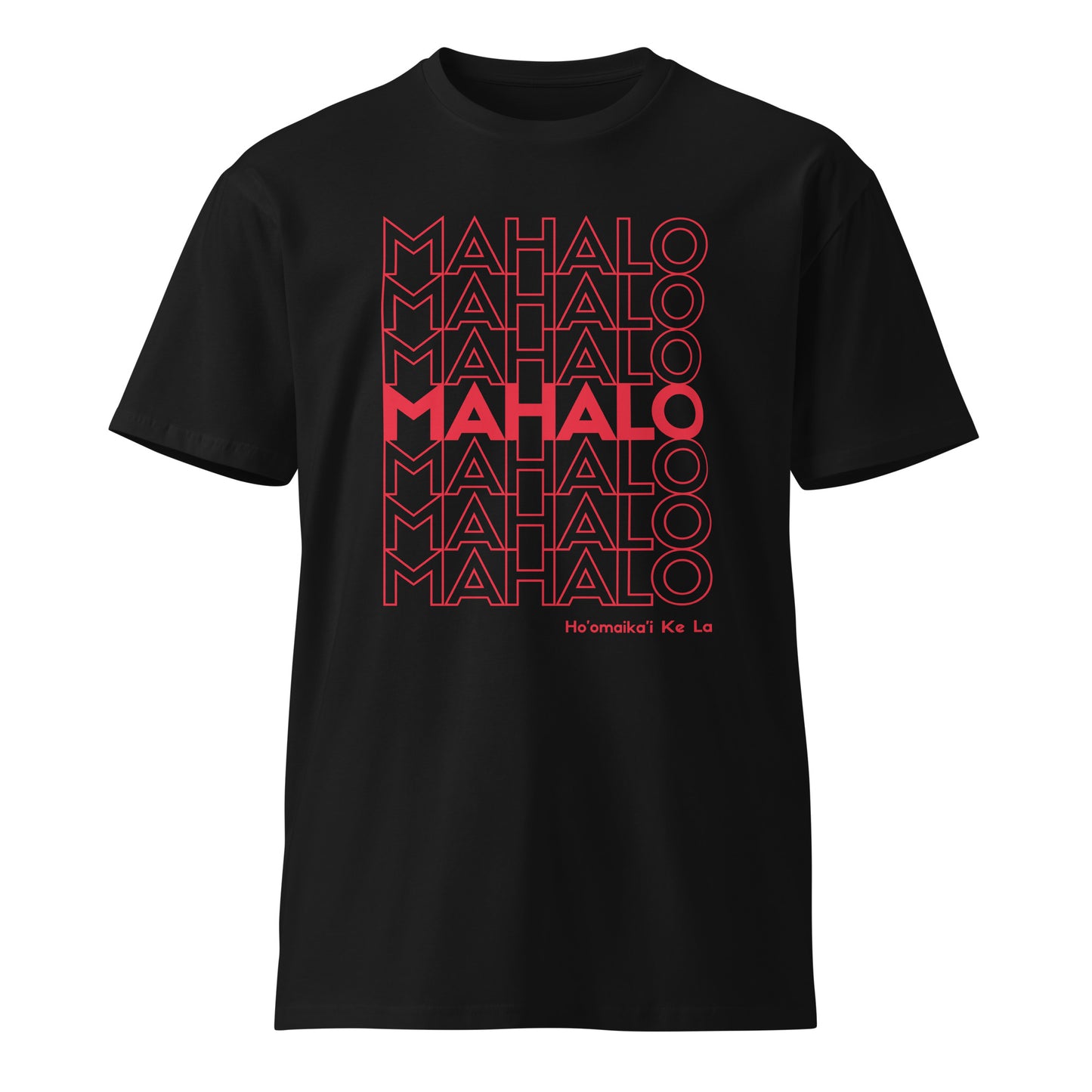 Mahalo Thank You Premium Tee-T-Shirt-Bits of Aloha
