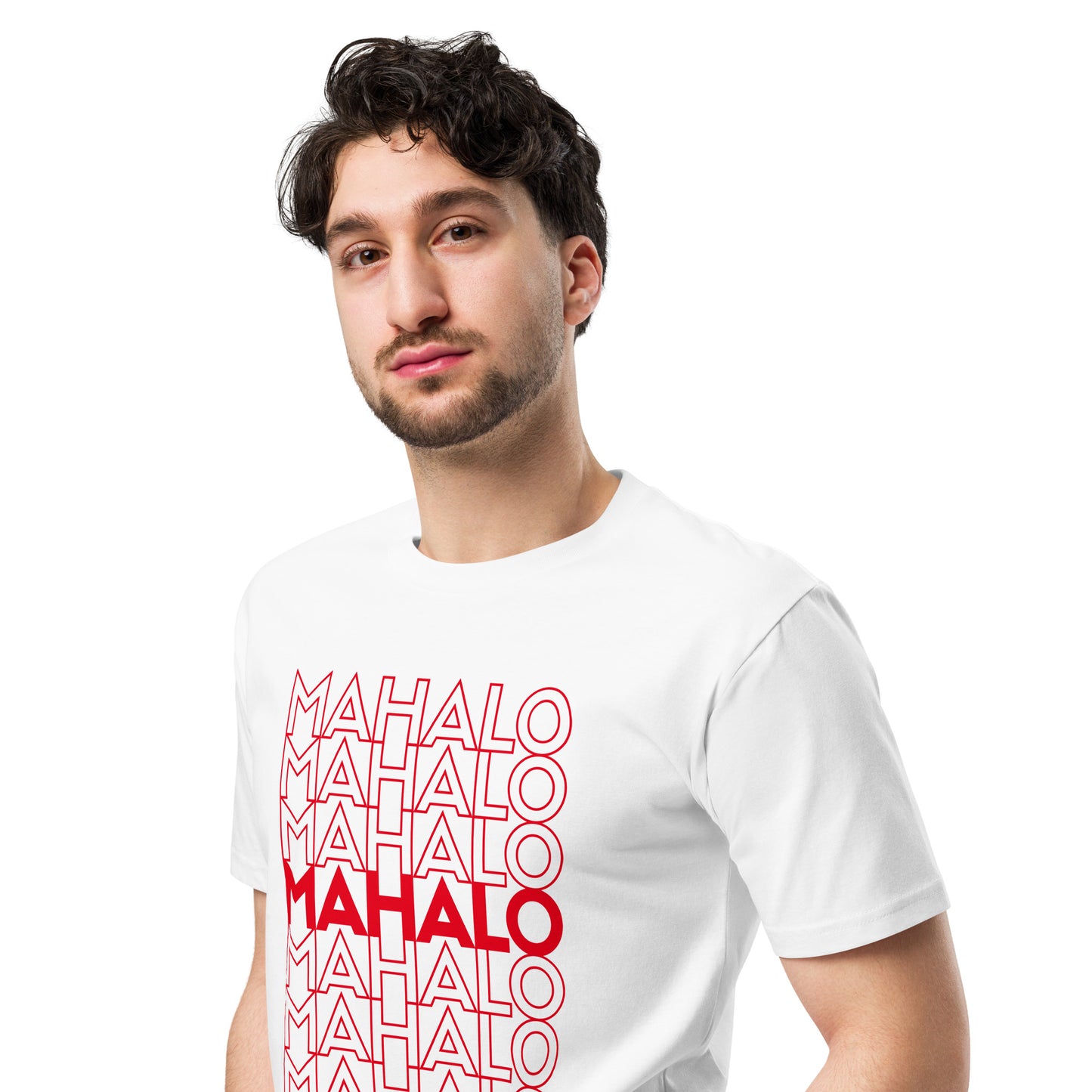 Mahalo Thank You Premium Tee-T-Shirt-Bits of Aloha