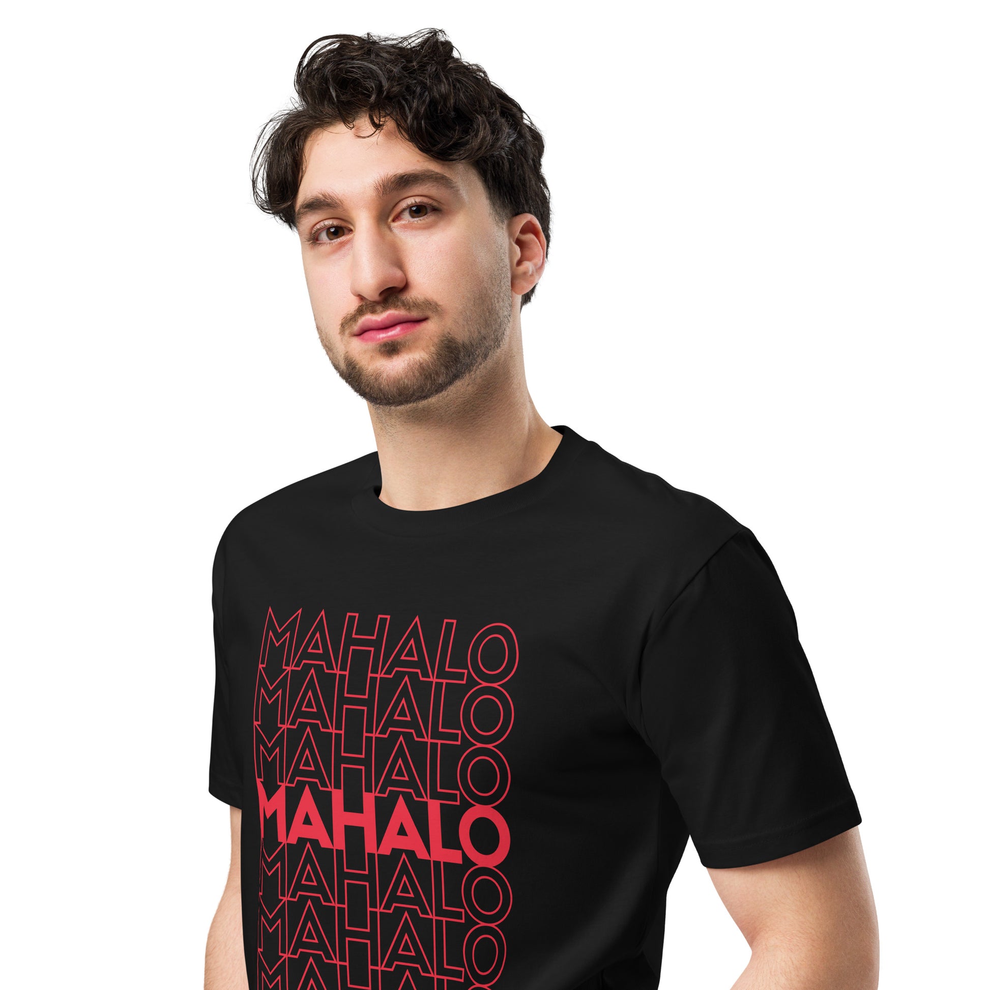 Mahalo Thank You Premium Tee-T-Shirt-Bits of Aloha