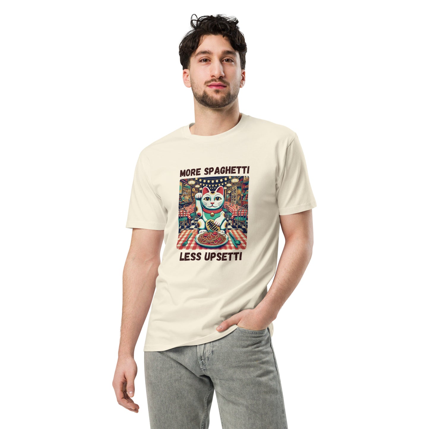 More Spaghetti Less Upsetti Premium Tee-T-Shirt-Bits of Aloha