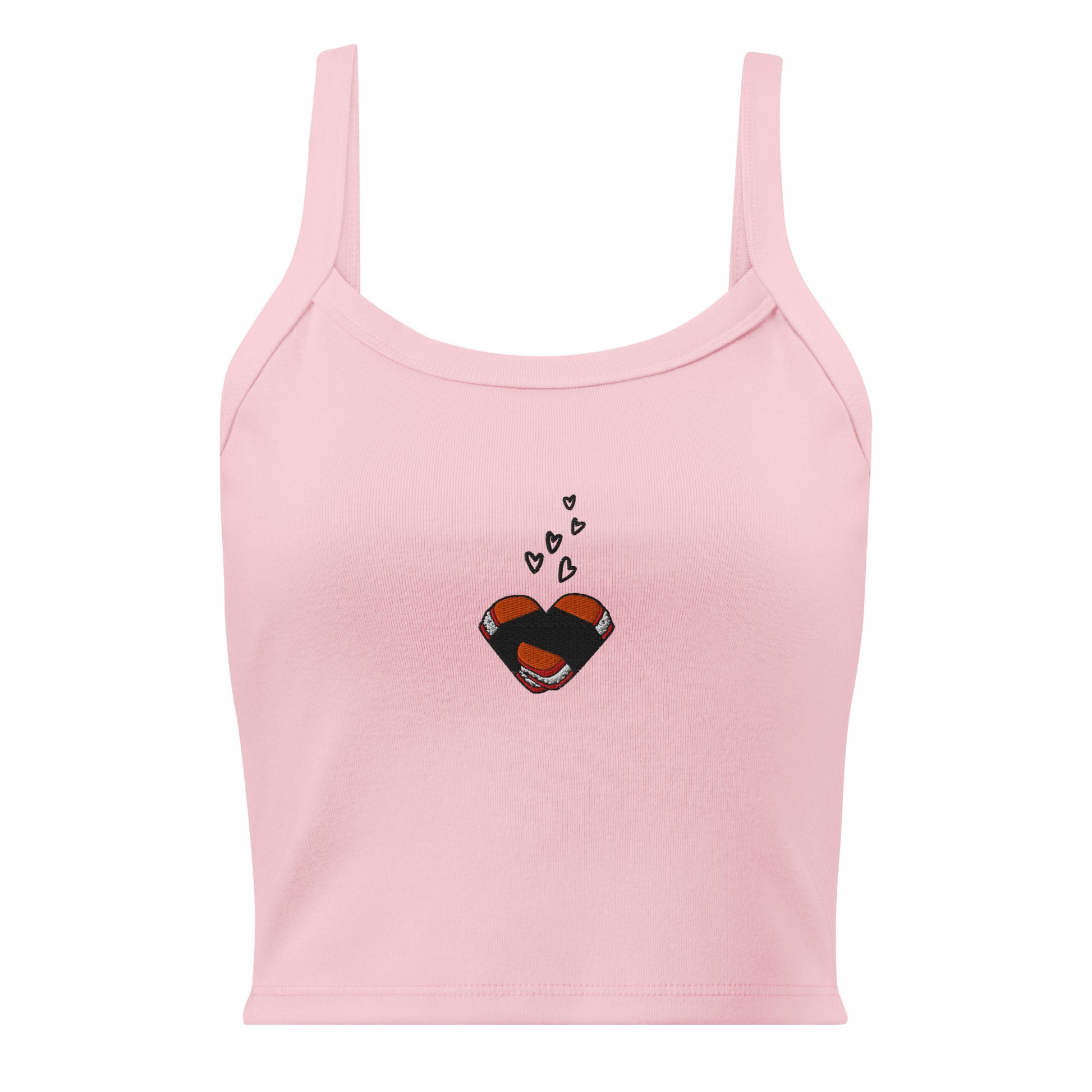 Musubi Lover Embroidered Micro Rib Tank Top-Tank Top-Bits of Aloha