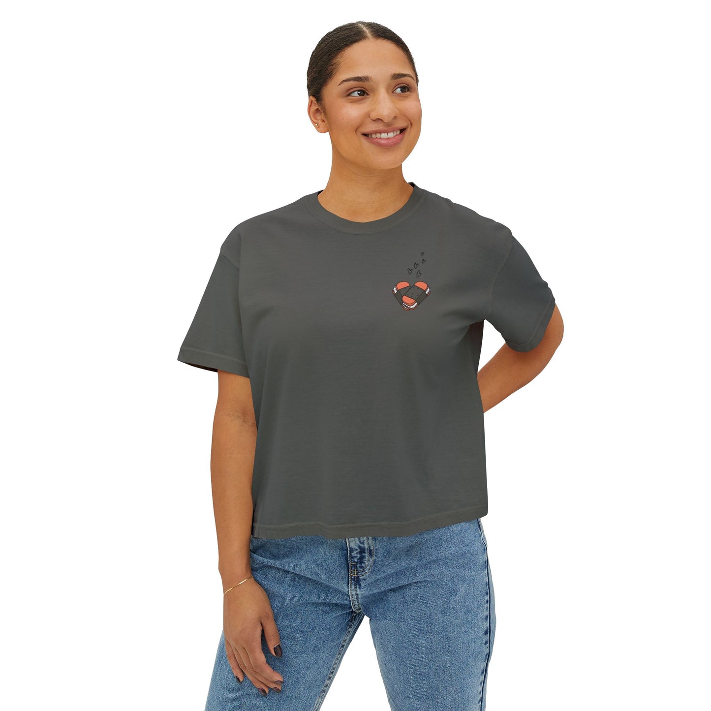 Musubi Lover Women's Premium Boxy Tee-T-Shirt-Bits of Aloha