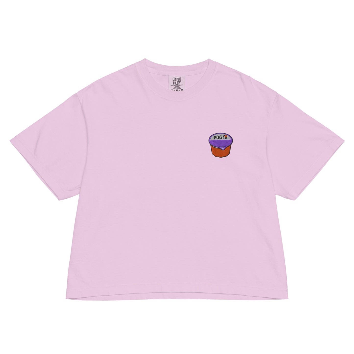 POG Juice Embroidered Boxy T-Shirt – Hawaiian Airlines-Inspired Tee-T-Shirt-Bits of Aloha