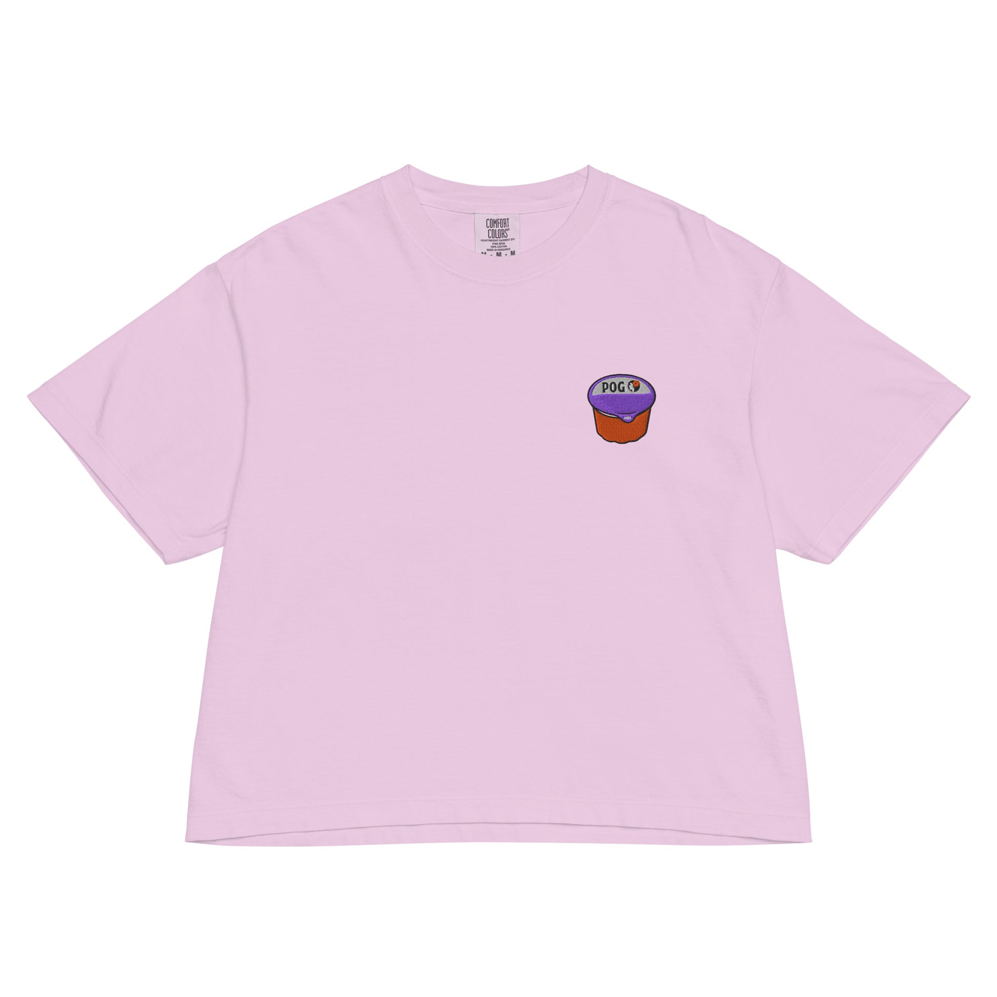 POG Juice Embroidered Boxy T-Shirt – Hawaiian Airlines-Inspired Tee-T-Shirt-Bits of Aloha