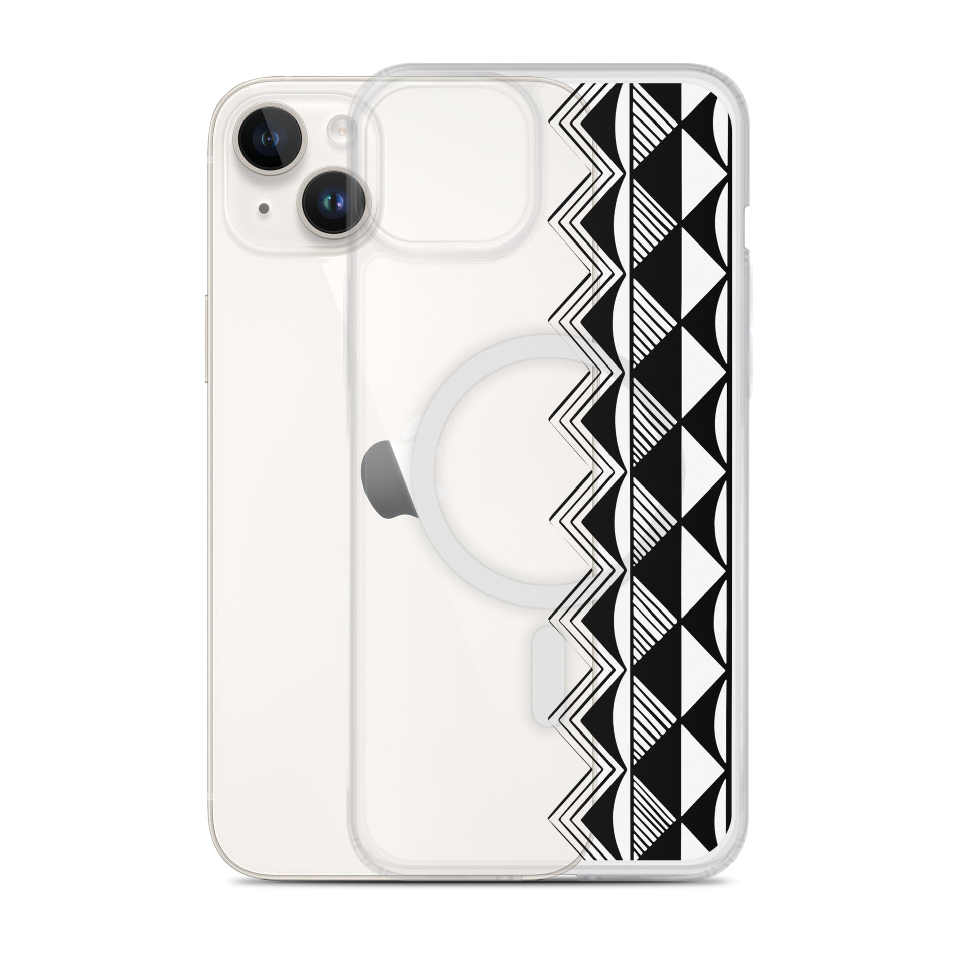 Polynesian Shark Tooth MagSafe® Clear Case for iPhone 14-16 Models
