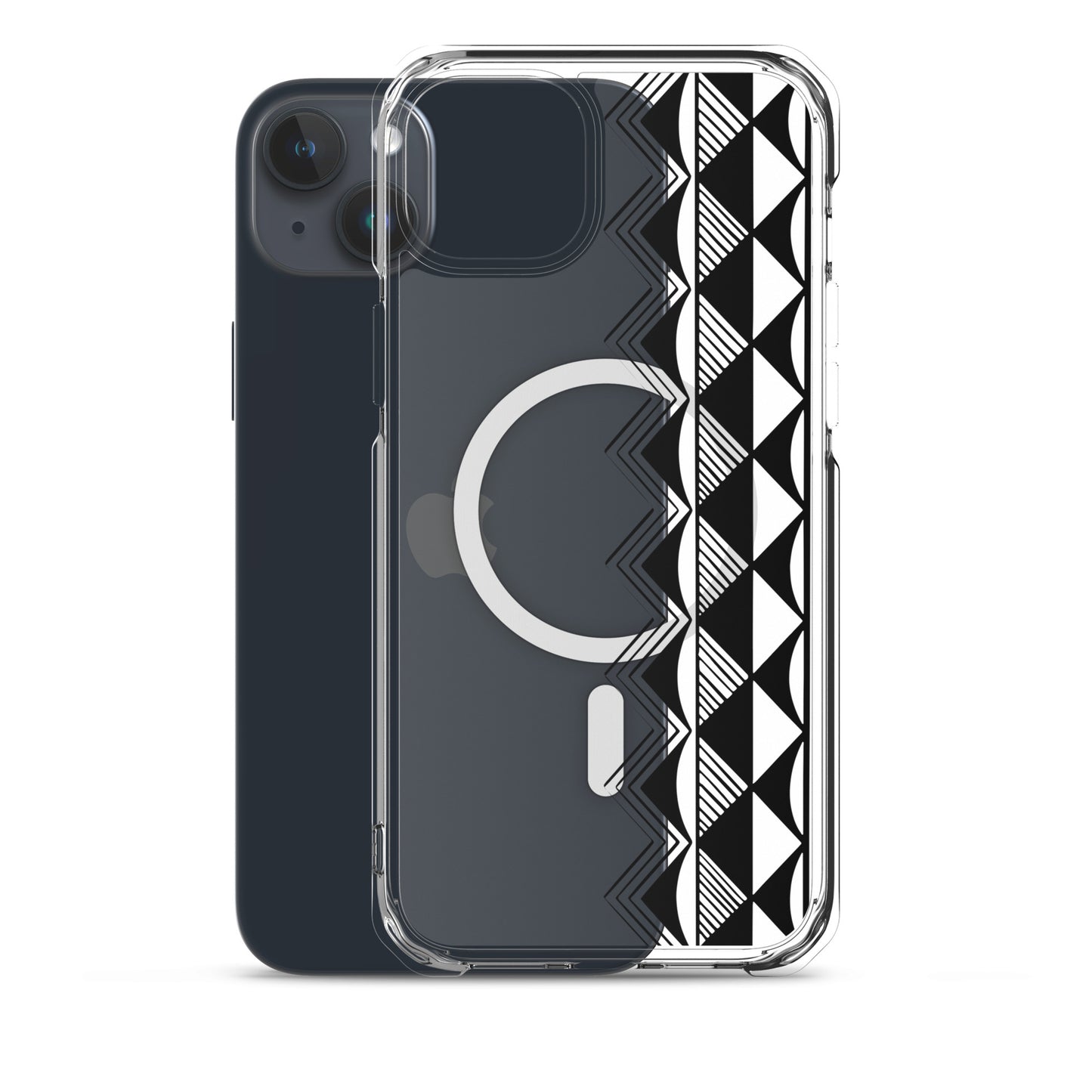 Polynesian Shark Tooth MagSafe® Clear Case for iPhone 14-16 Models