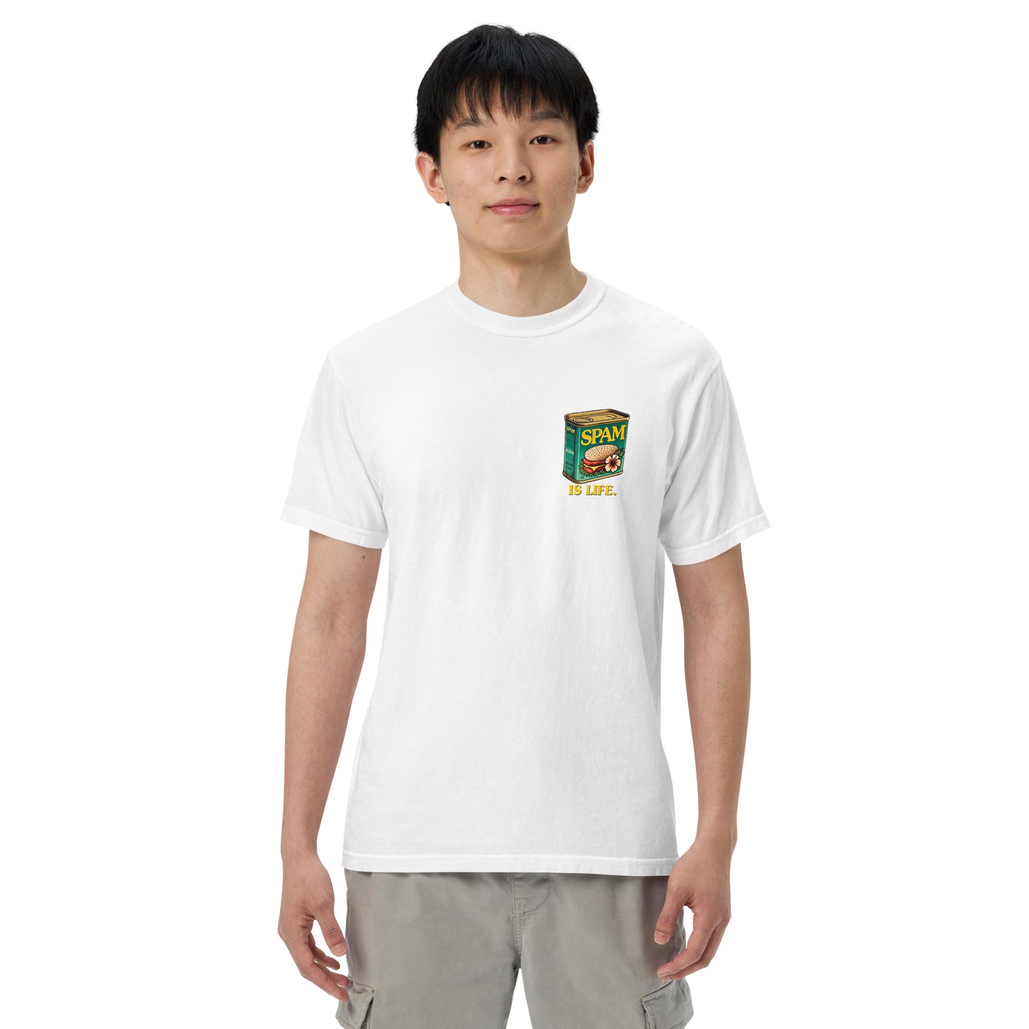Spam is Life Heavyweight T-Shirt-T-Shirt-Bits of Aloha
