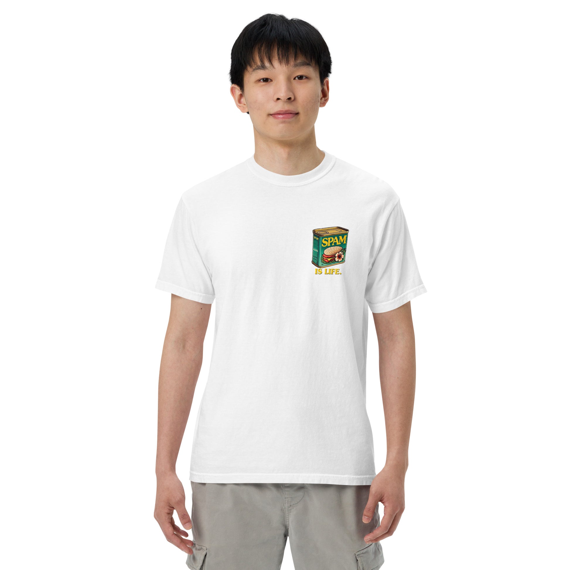 Spam is Life Heavyweight T-Shirt-T-Shirt-Bits of Aloha