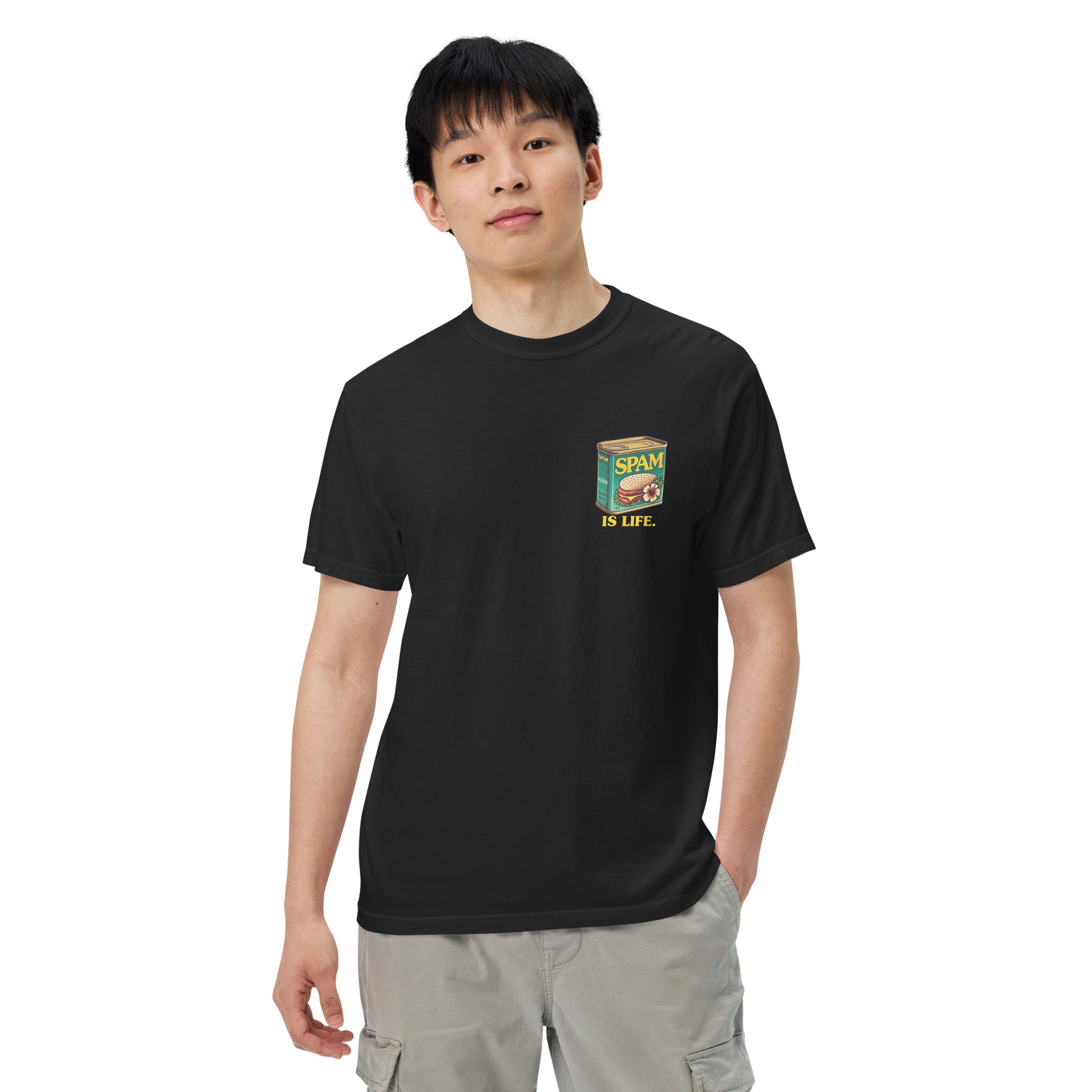 Spam is Life Heavyweight T-Shirt-T-Shirt-Bits of Aloha