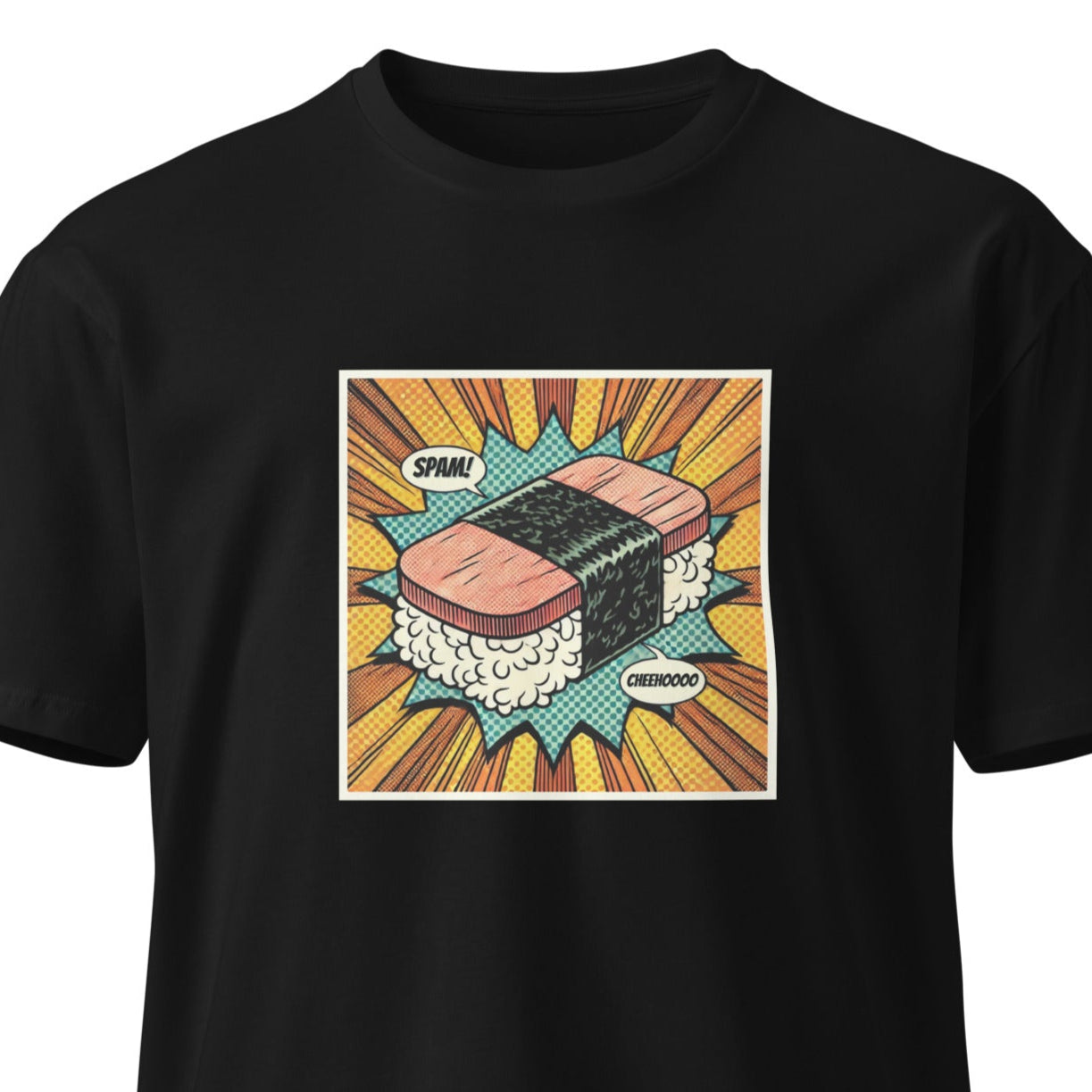 SPAM Musubi! Cheehooo!! Premium Tee-T-Shirt-Bits of Aloha