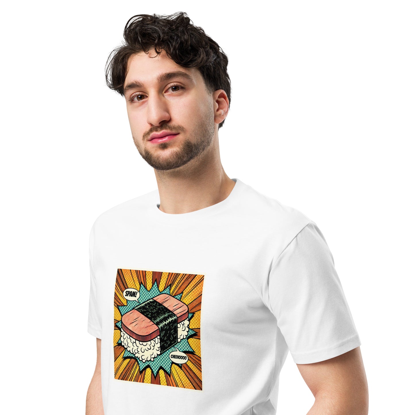 SPAM Musubi! Cheehooo!! Premium Tee-T-Shirt-Bits of Aloha