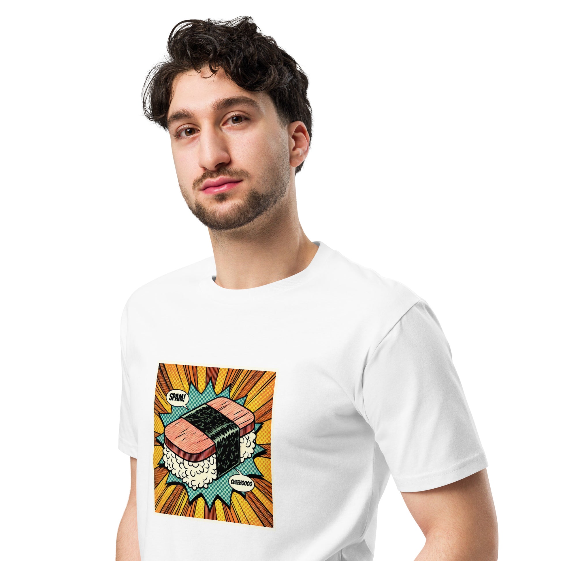 SPAM Musubi! Cheehooo!! Premium Tee-T-Shirt-Bits of Aloha