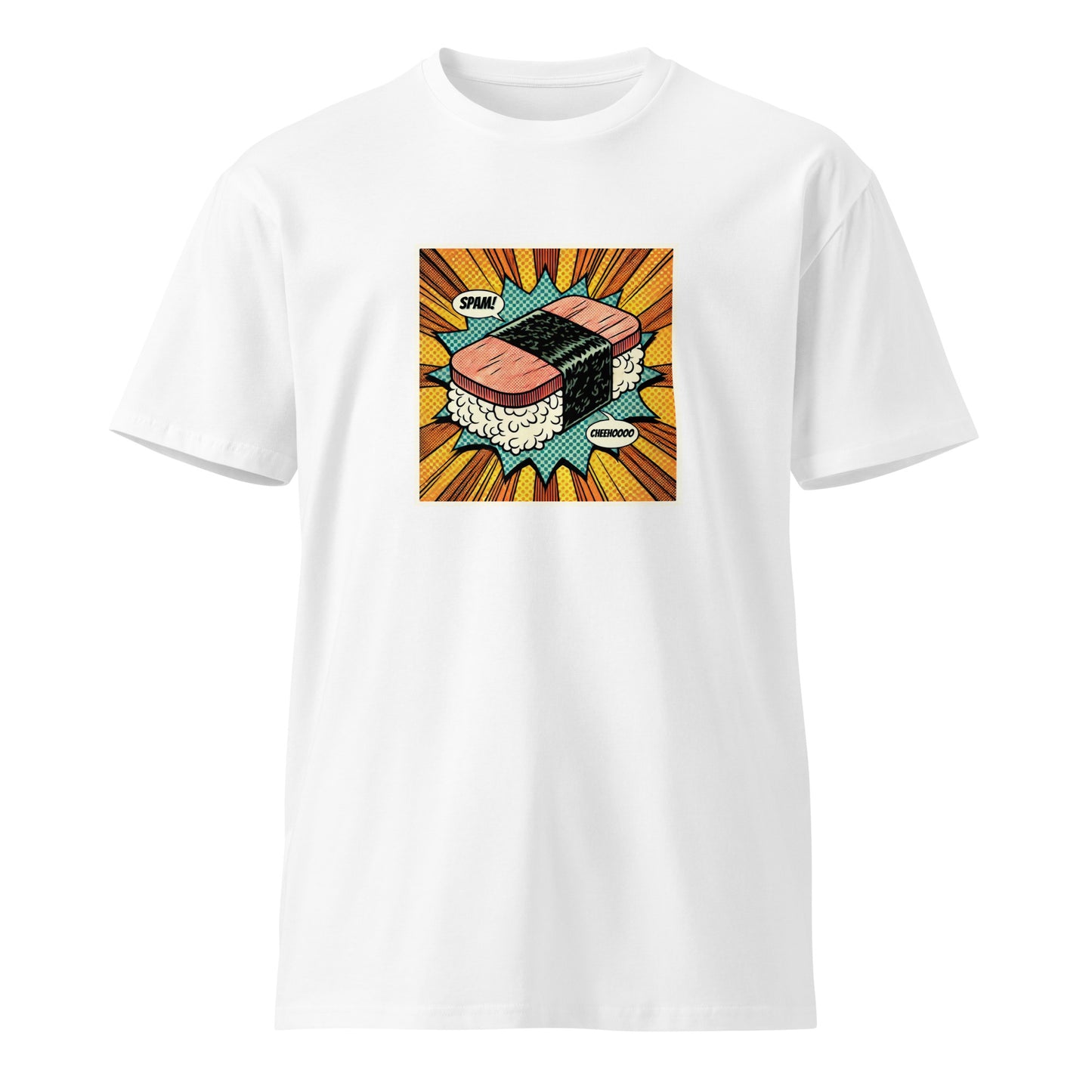 SPAM Musubi! Cheehooo!! Premium Tee-T-Shirt-Bits of Aloha