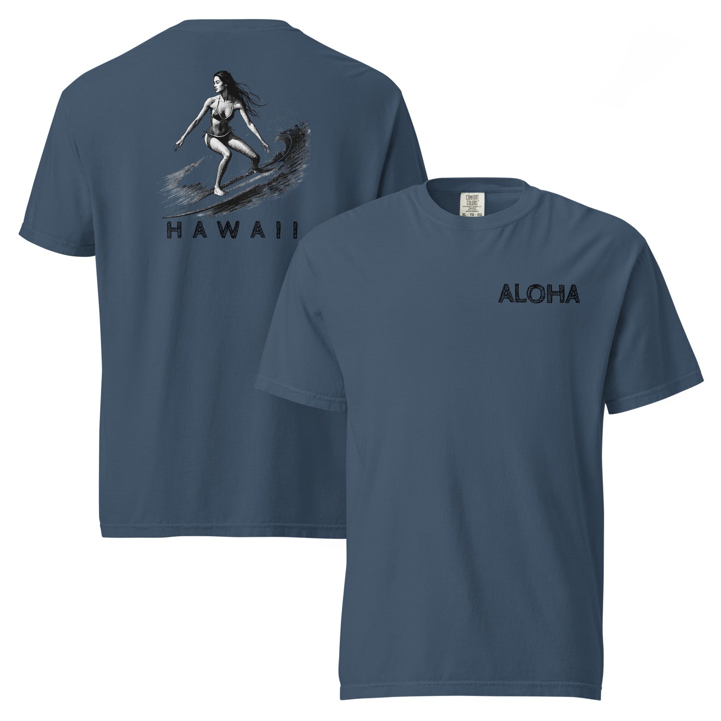 Surfer Girl Aloha Premium T-Shirt-T-Shirt-Bits of Aloha