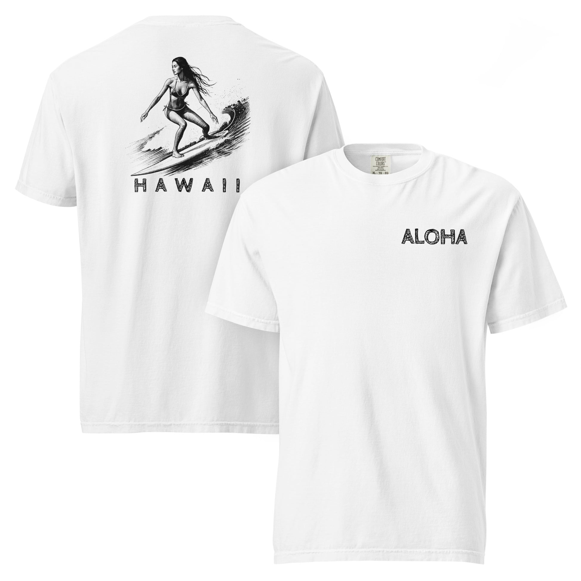 Surfer Girl Aloha Premium T-Shirt-T-Shirt-Bits of Aloha