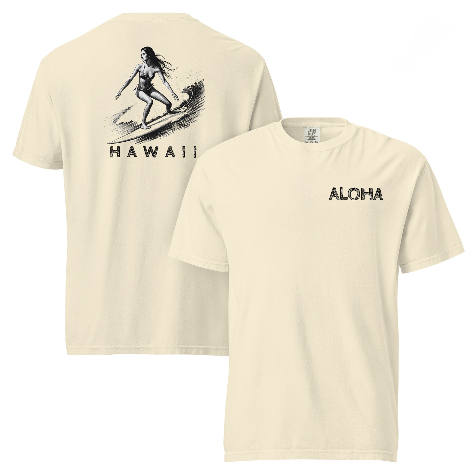 Surfer Girl Aloha Premium T-Shirt-T-Shirt-Bits of Aloha