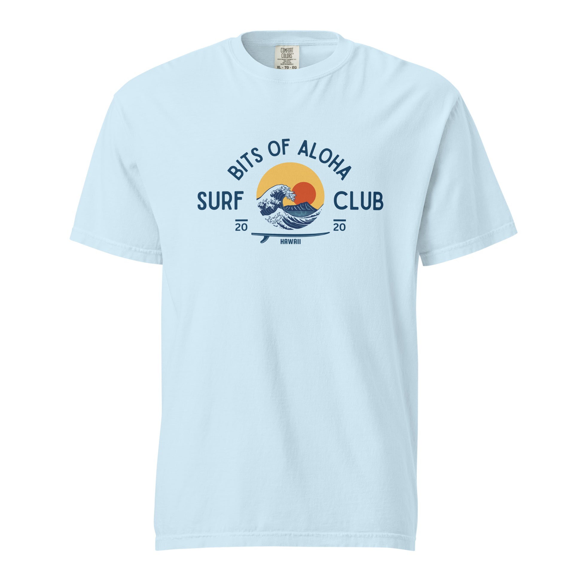 Bits of Aloha Rising Sun Surf Club Tee – Retro Wave Graphic T-Shirt-T-Shirt-Bits of Aloha