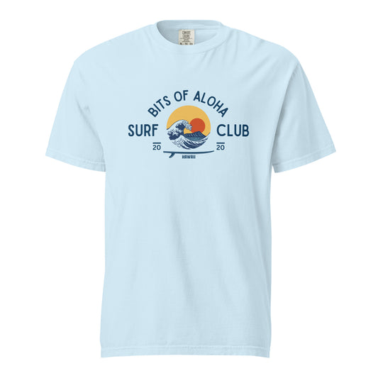 Bits of Aloha Rising Sun Surf Club Tee – Retro Wave Graphic T-Shirt-T-Shirt-Bits of Aloha